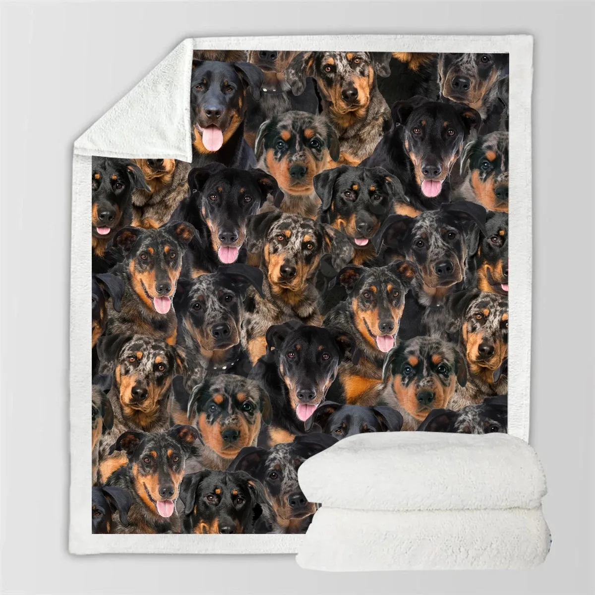 

You Will Have A Bunch Of Belgian Shepherds Blanket 3D Printed Fleece Blanket on Bed Home Textiles Dreamlike 06