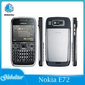nokia e72 refurbished original nokia e72 mobile phone 3g wifi gps 5mp black unlocked e series one year warranty free global shipping
