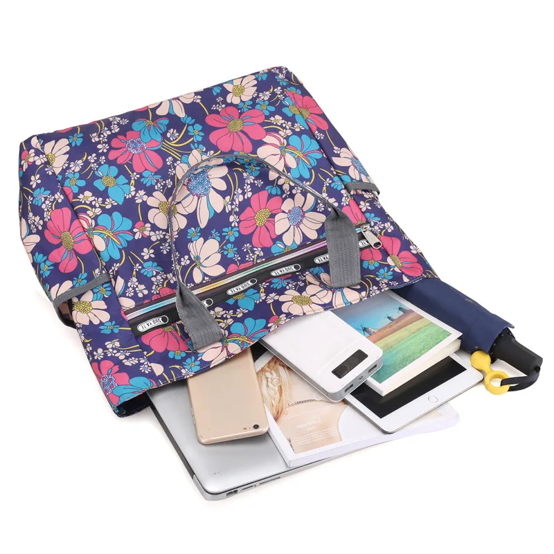 

Nylon Printed Woman's Large Capacity Single Shoulder Bag Leisure Single Shoulder Handbags Large Commuter for Woman