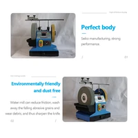 Water Mill Grinder Water Cooling Grinding Machine Grinding Wheel Electric Knife Sharpener Desktop Small Household 220V Scissors