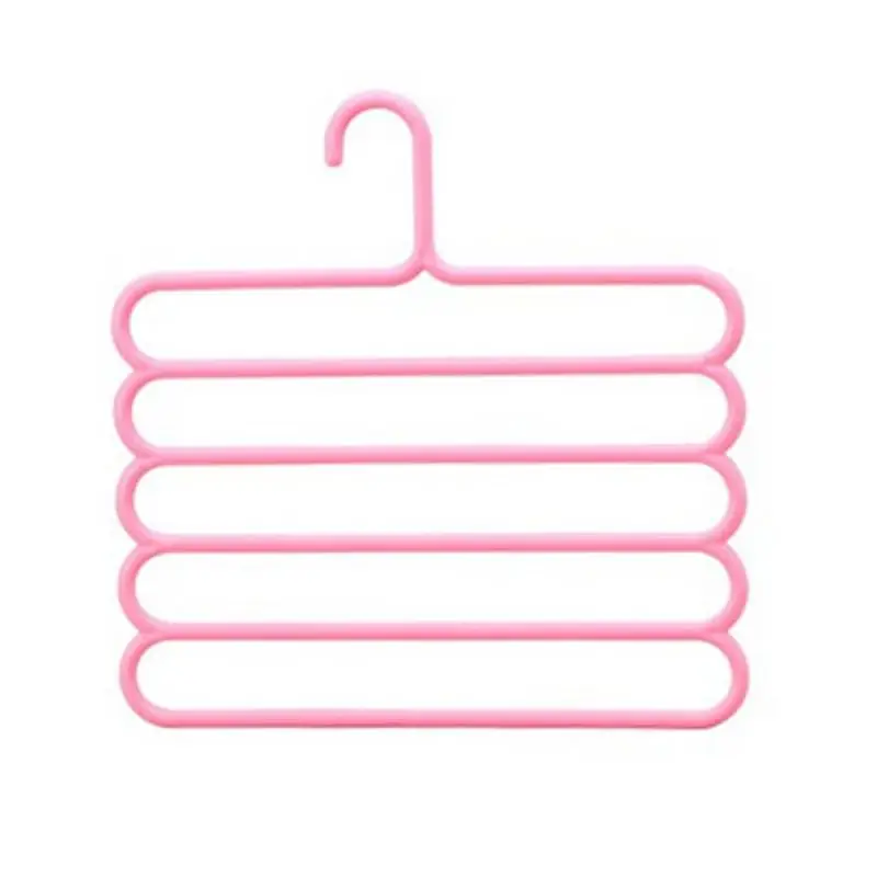 Антискользящий элемент 5 слоев одежды вешалки s-образный красочные