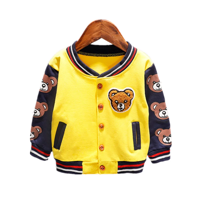 

New Spring Autumn Baby Girls Boys Clothes Children Cotton Cartoon Jacket Toddler Fashion Sports Costume Infant Kids Tracksuits