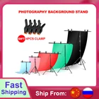 Фотофон с рамкой для фотосъемки с Т-образной опорой, металлические фоны для фотостудии разных размеров