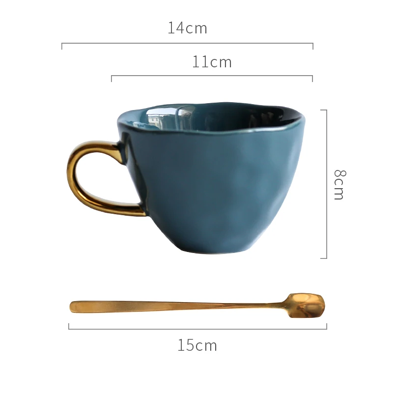 Coffee Mug Cup Vacuum Blue Hot Chocolate Mugs Long Distance Relationship Gifts Best Friend Stylish Nordic Style GG50mk | Дом и сад