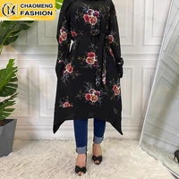 new design fashion printing high quality muslim for women casual tops malaysia turkey arabic islamic clothing shirt blouse mujer