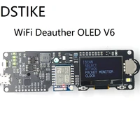dstike deauther oled v6 esp8266 development board for 18650 battery with case 2 4ghz antenna i1 005