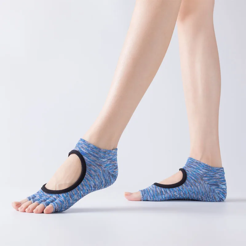 3 шт. новые носки для йоги женские спортивные с открытой спиной дышащие открытым