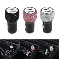 diamond style 2 in 1 dual usb port fast charging car charger safety hammer design to help break windows in emergencies portable