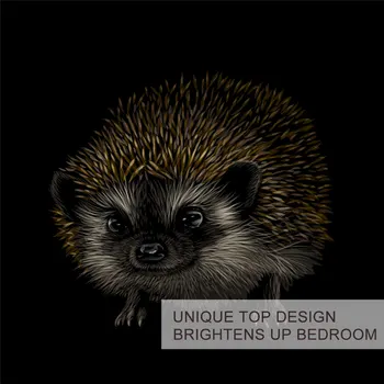 BlessLiving Hedgehog Bedding Set Covert Animal Duvet Cover Cute 3d Printed Home Textiles Cozy Comfortable Bedspreads Dropship 6