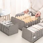 Складные ящики для хранения нижнего белья общежития Органайзер тканевый складной шкаф органайзеры ящики для хранения для носки бюстгальтер