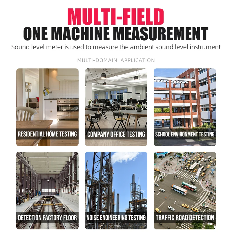 A-BF Высокоточный шумомер детектор децибелей Инструмент с цветным экраном тестер профессионального уровня звука.
