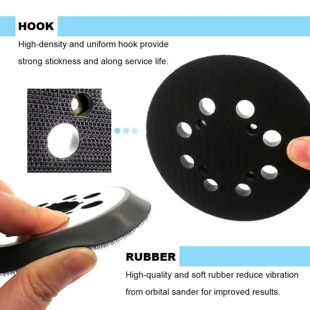 

3Pcs Universal Metal Plate 8 Holes Sanding Pad Assemblies Fit For DWE6421 DWE6421K DWE6423 Sanders Electric Metal Polishing Disc