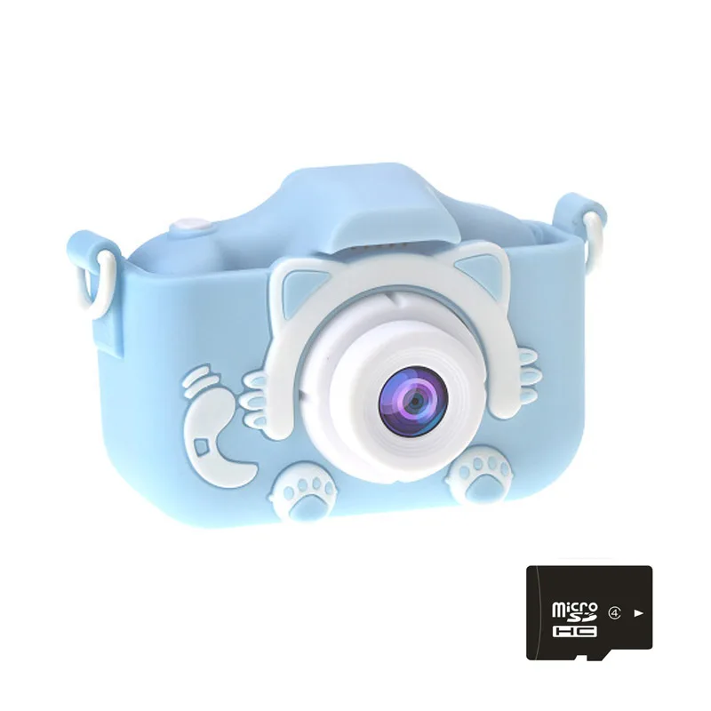 Blue cat SD X5S детская камера игрушка милая камера цифровая фотокамера мини экран Детские обучающие игрушки на открытом воздухе ребенок - Цвет: Blue cat SD
