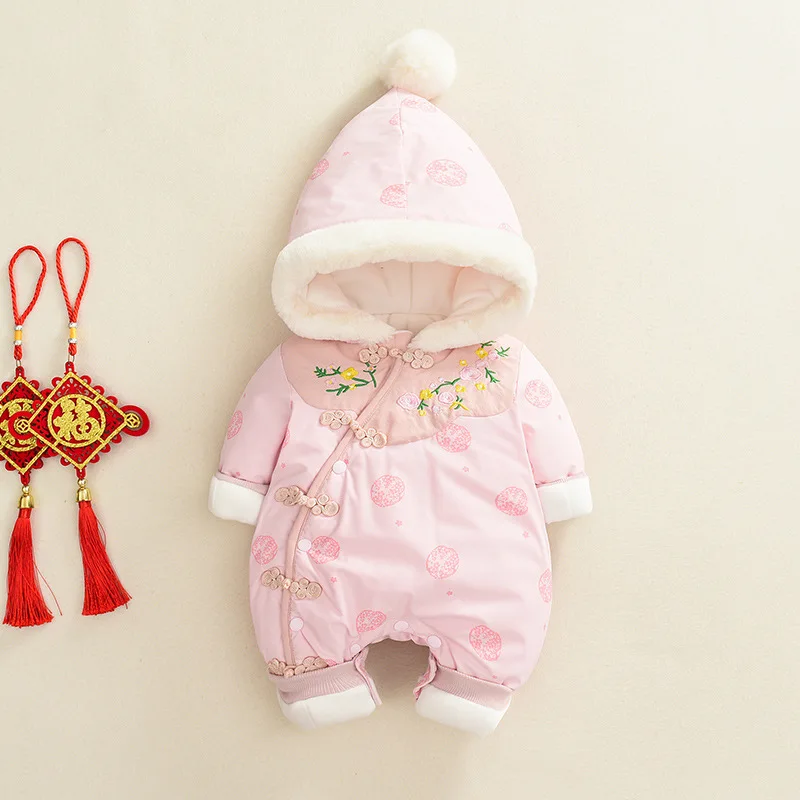 2019 Одежда для новорожденных детский комбинезон в китайском стиле детские