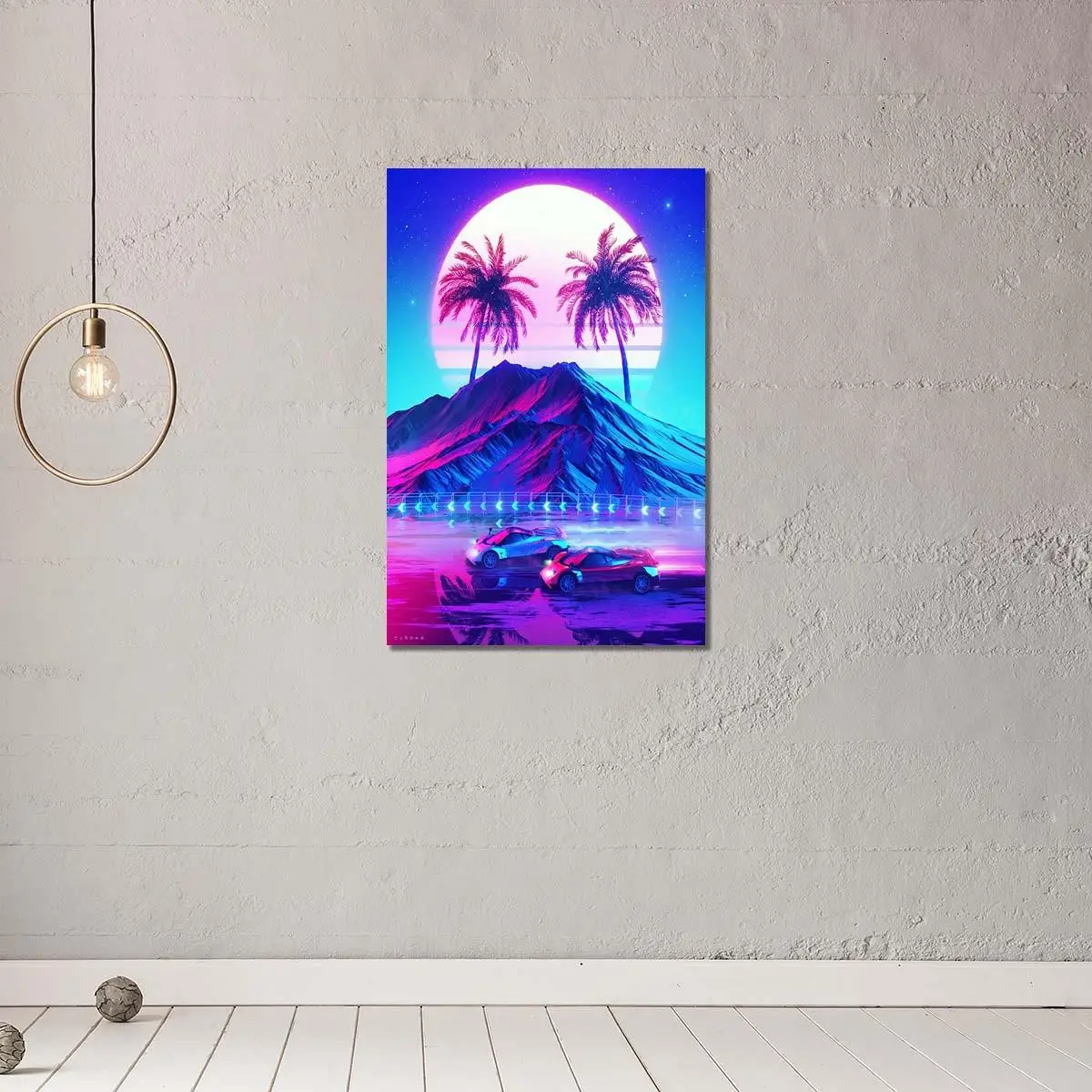 

Nordic Modern Poster of Vapor Wave Aesthetic Retro Canvas Painting Poster Print Decor Wall Art Pictures for Living Room Bedroom