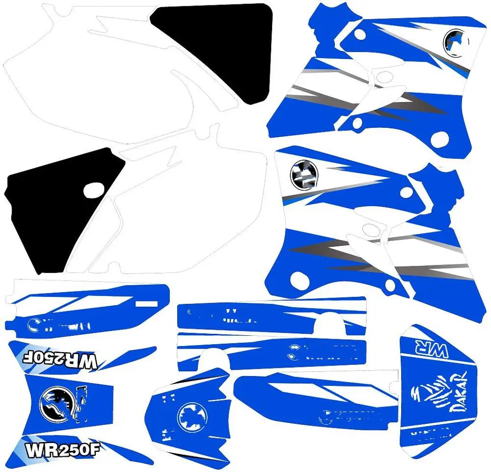 Для Yamaha WR450F WR250F 2004 2003 WRF 250 450 имена с бесплатными пользовательскими цифрами