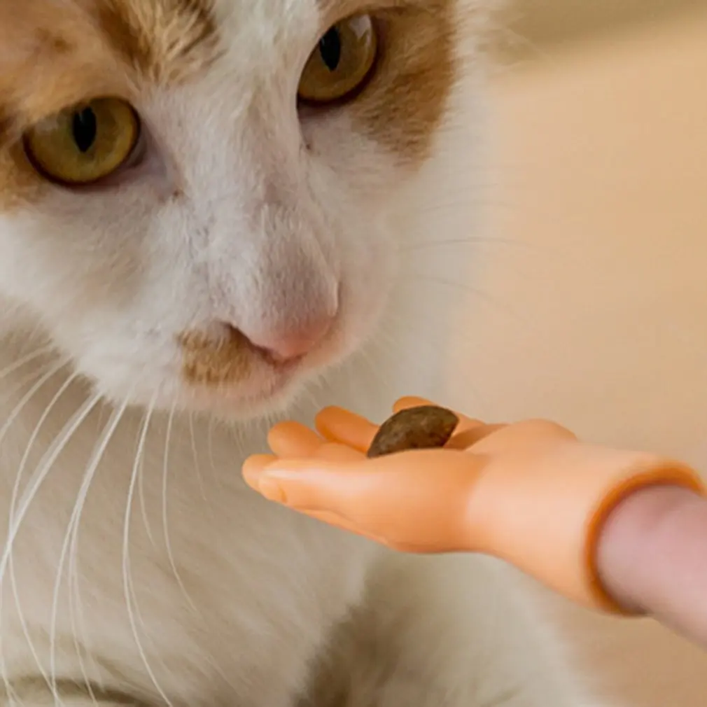 

2 Pcs Finger Hands Cartoon Funny Cat Toy Creative Finger Sleeve Toys Small Hand Finger Model Halloween Gift Toys New