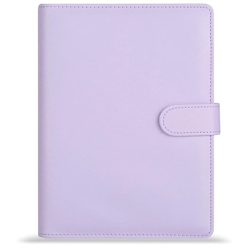 

A5 Leather Notebook Binder with 16Pcs A5 Plastic Binder Pockets, Budget Envelope System,A5 Budget Planner Binder Cover
