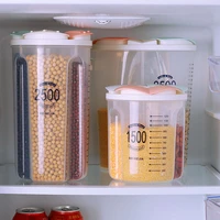 15002500ml food storage container plastic kitchen refrigerator noodle box multigrain storage tank transparent sealed cans