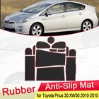 Резиновый противоскользящий коврик для Toyota Prius 30 XW30 ZVW30 2010 2011 2012 2013 2014 2015
