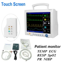 cms7000plus 12 1 touch screen icu patient monitor vital signs monitor 6 parameters ecg nibp spo2 pr resp temp