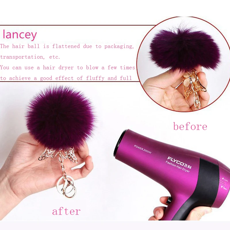 8/10/12cm Faux Fox Fur Ball Pompoms Fake Soft Bluffy Raccoon Pompons Plush Pom Balls Diy Handmade Knitted Hat Decor 1PC | Дом и сад