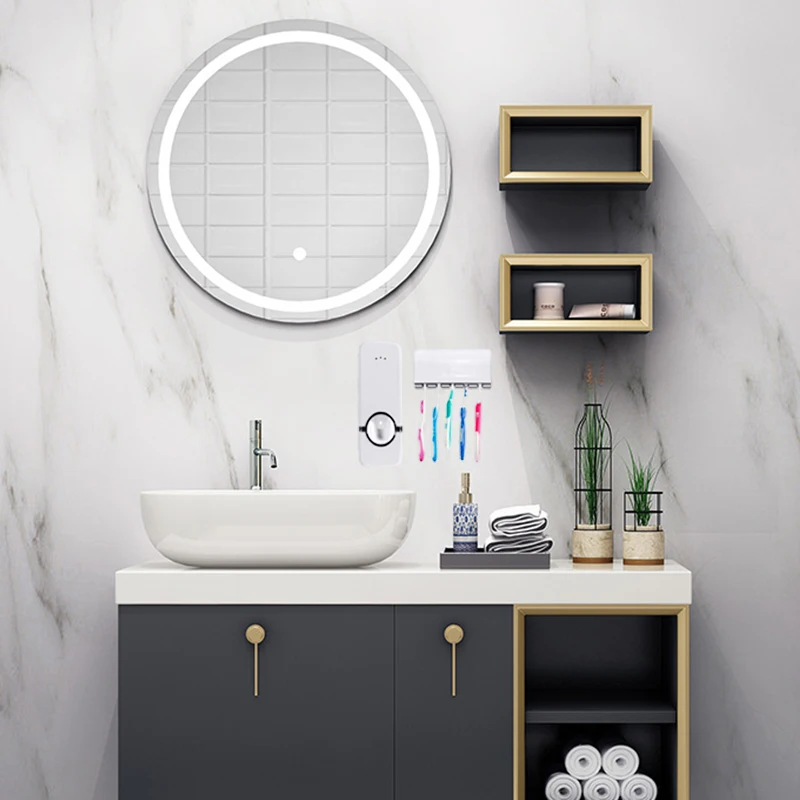 Автоматический выдавливатель зубной пасты Диспенсер настенный держатель из 5