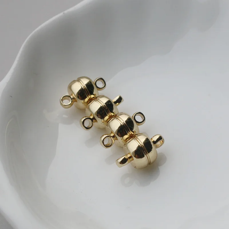 5 шт. магнитная застежка-коннектор золотого цвета в форме шара для изготовления