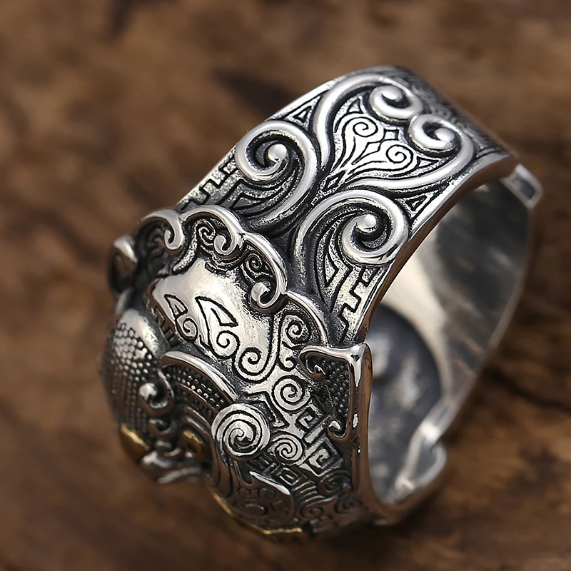EDC 925 Серебряное кольцо на палец Открытое подвеска искусственное украшение
