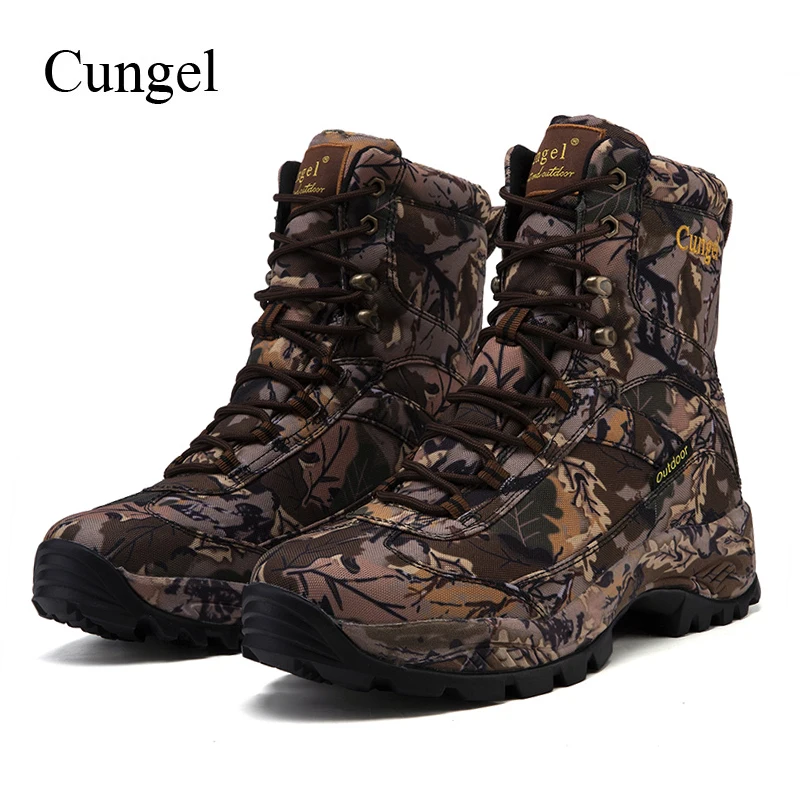 Cungel уличные ботинки для пешего туризма мужские камуфляжные охотничьи сапоги