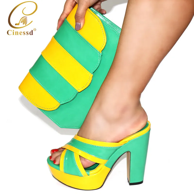 Новейшие Африканские свадебные итальянские комплекты обуви и сумок украсят