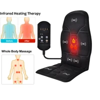 full body electric vibrating massage chair home office car seat vibrator portable infrared heating chair pad back pain relief