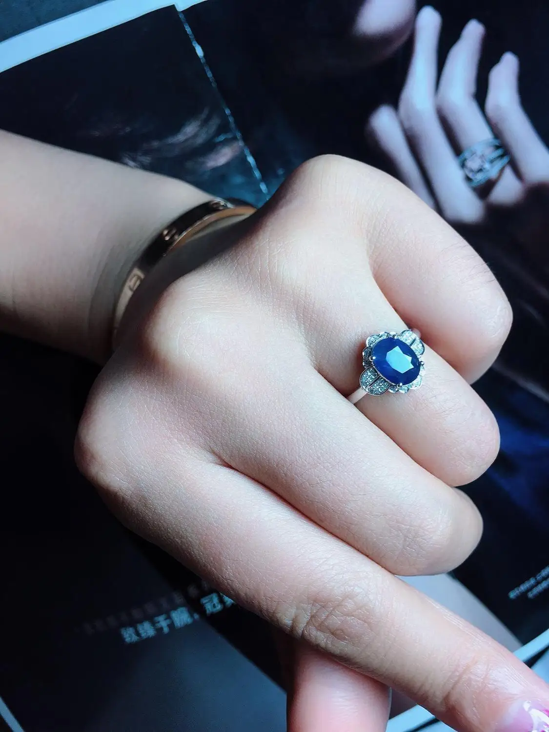 Настоящие хорошие драгоценности 18K 100% натуральный 1.95ct Королевский драгоценный