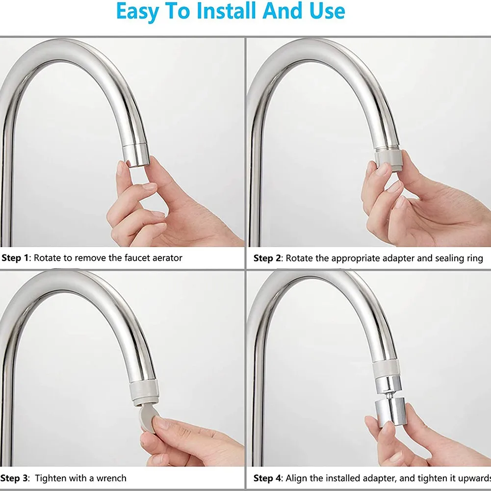 Аэратор для кухонного смесителя гибкий вращающийся на 360 градусов диффузор крана