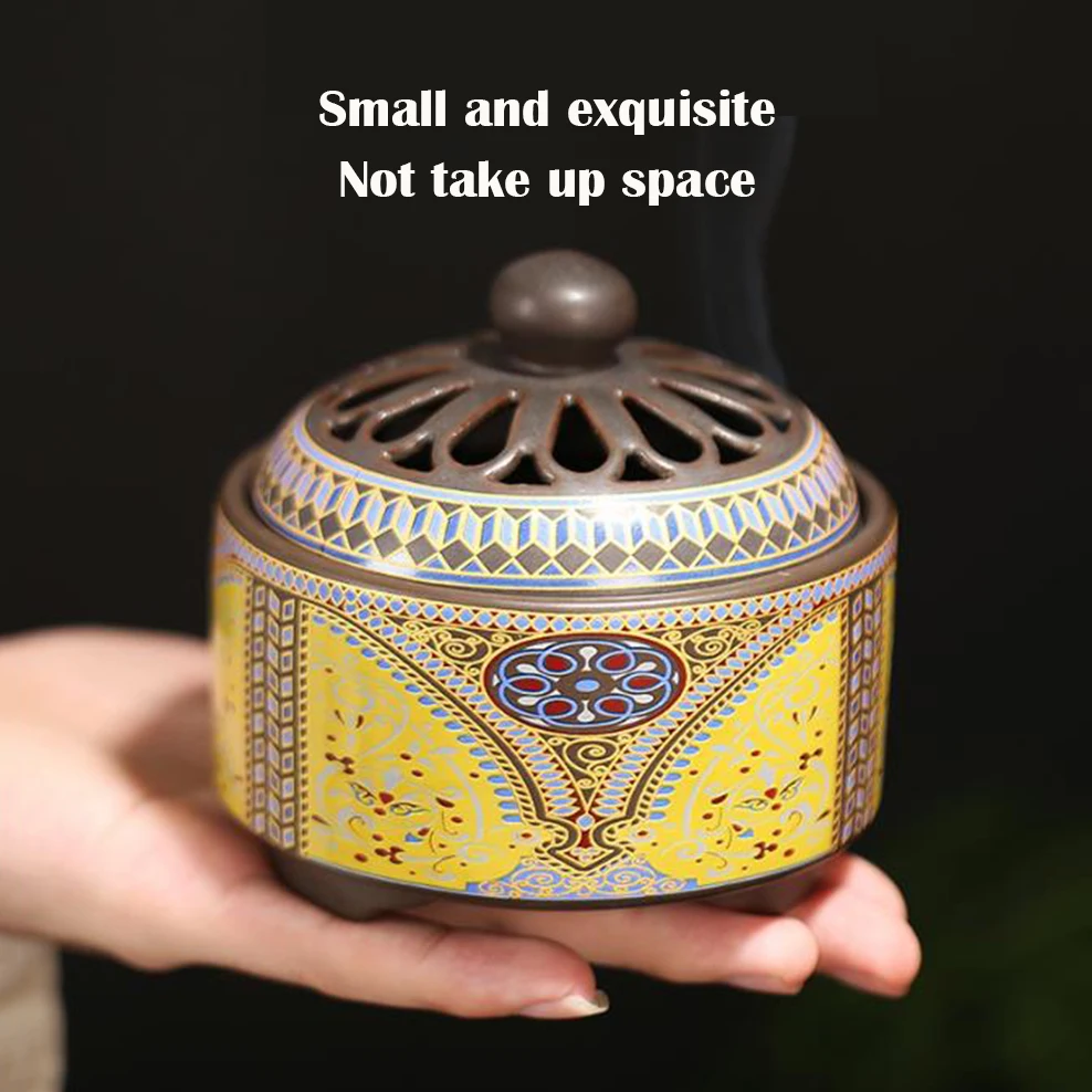 Керамическая эмалированная печь для благовоний 2/4 часа курильница античная из