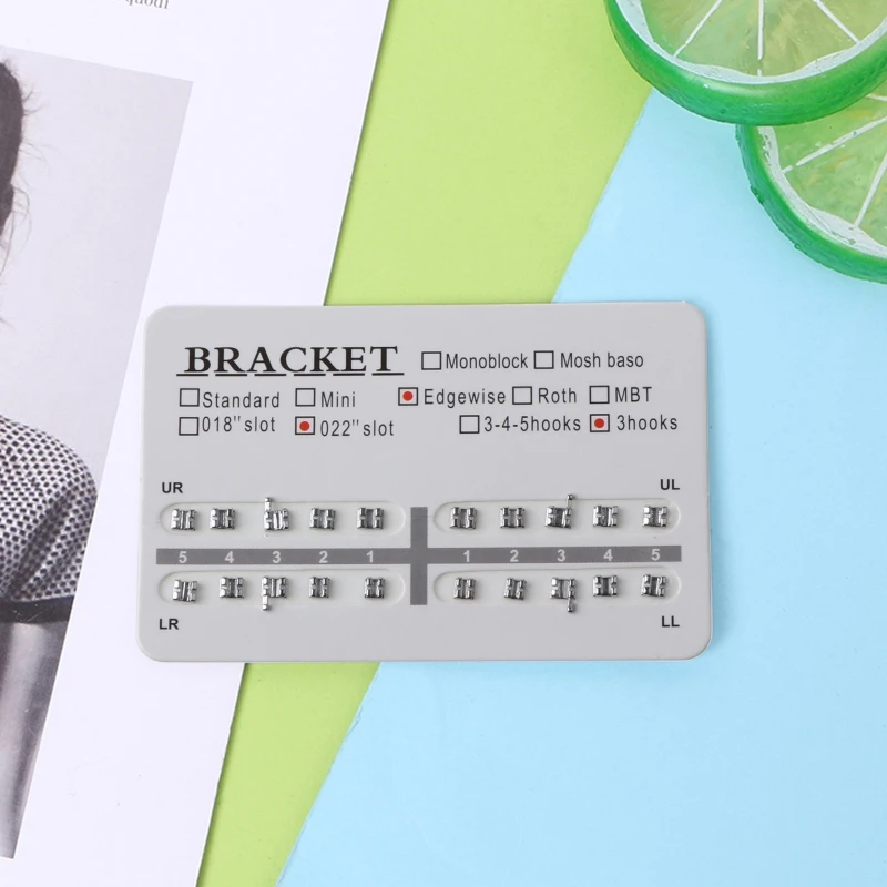 Поддельные скобы Новые 20 шт. Ортодонтические стоматологические 022 &quotслот 3