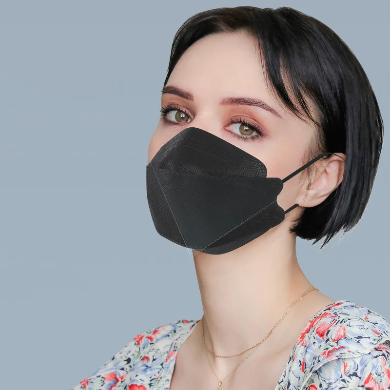 

10-80pcs Kn95 Face Mask Reusable Fish Style 3D Fashion Anti-PM2.5 4-ply With Melt-blown Filters Respirator Individual Package