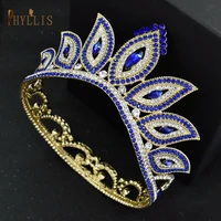a339 crystal bride crown vintage wedding hair accessories baroque headband trendy bridal tiaras rhinestone wedding headpiece