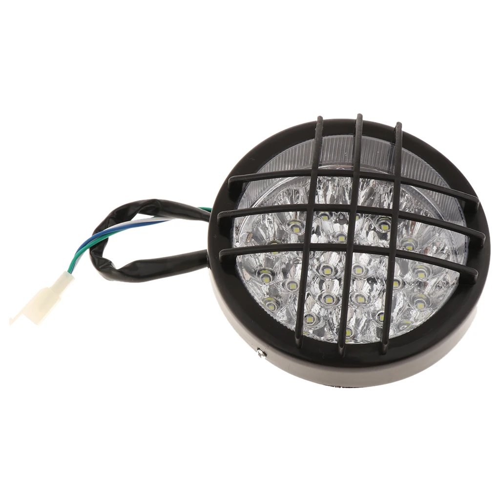 Яркий налобный фонарь 12V Светодиодный светильник с круглой решеткой