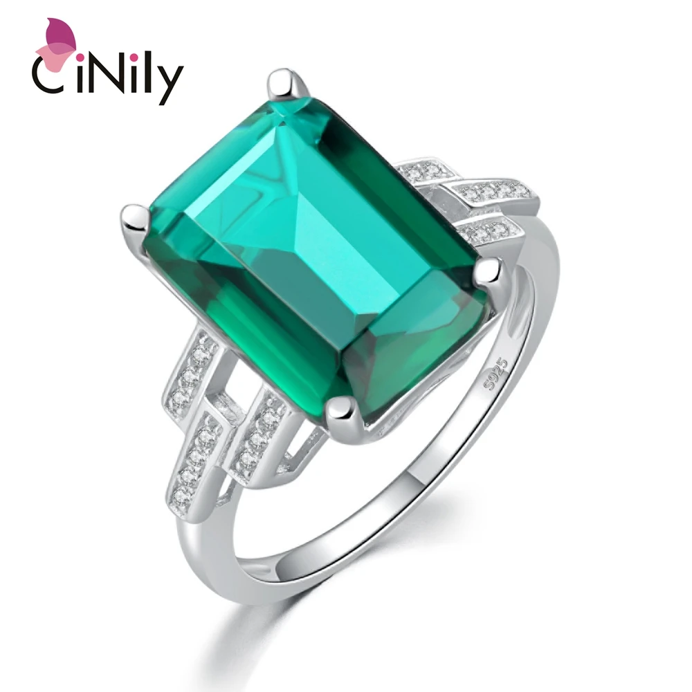 Женское кольцо из серебра 925 пробы с изумрудом рубином и сапфиром | Украшения