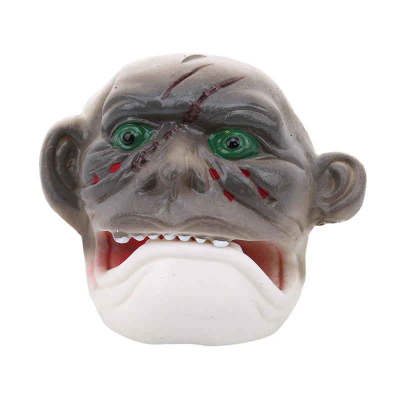

4Pcs/pack Newest Spooky Head Mask Halloween Story Props Brinquedos Funny Baby Juguetes Finger Puppet Toys