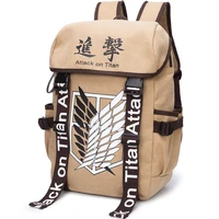 attack on titan schoolbag backpack computer travel bag cartoon peripheral wings of freedom