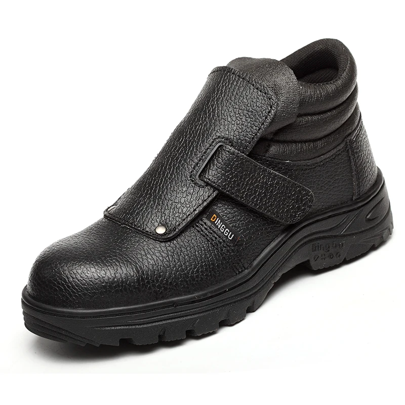 Мужские защитные ботинки со стальным носком рабочие на платформе из коровьей