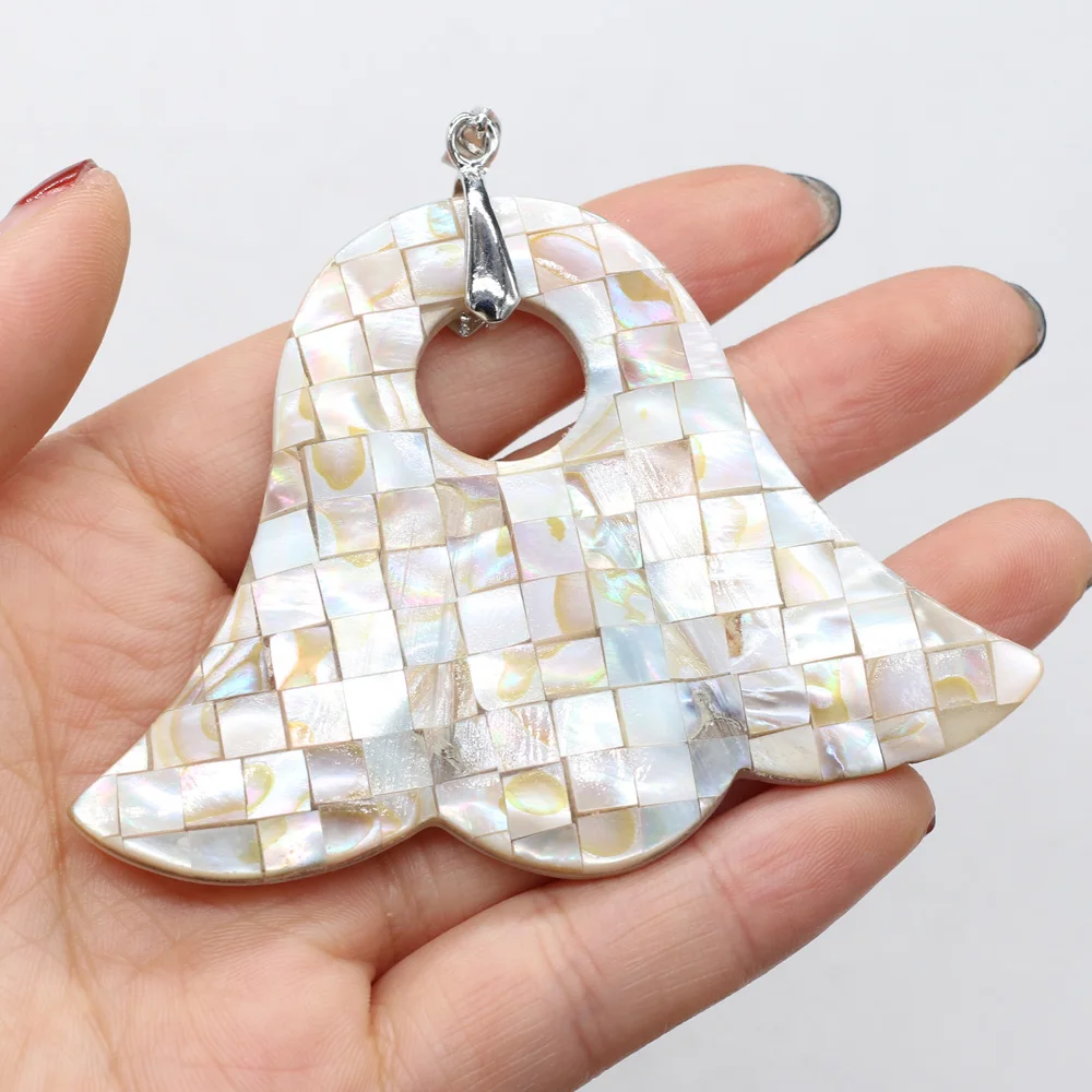 

1pcs Natural Shell Pendants Charms for DIY Jewelry Making Earrings Necklace Accessories Fashion Gift Size 60x80mm