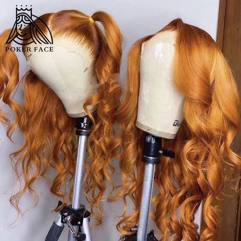 Парики из человеческих волос Блонд 30 дюймов телесная волна прозрачные