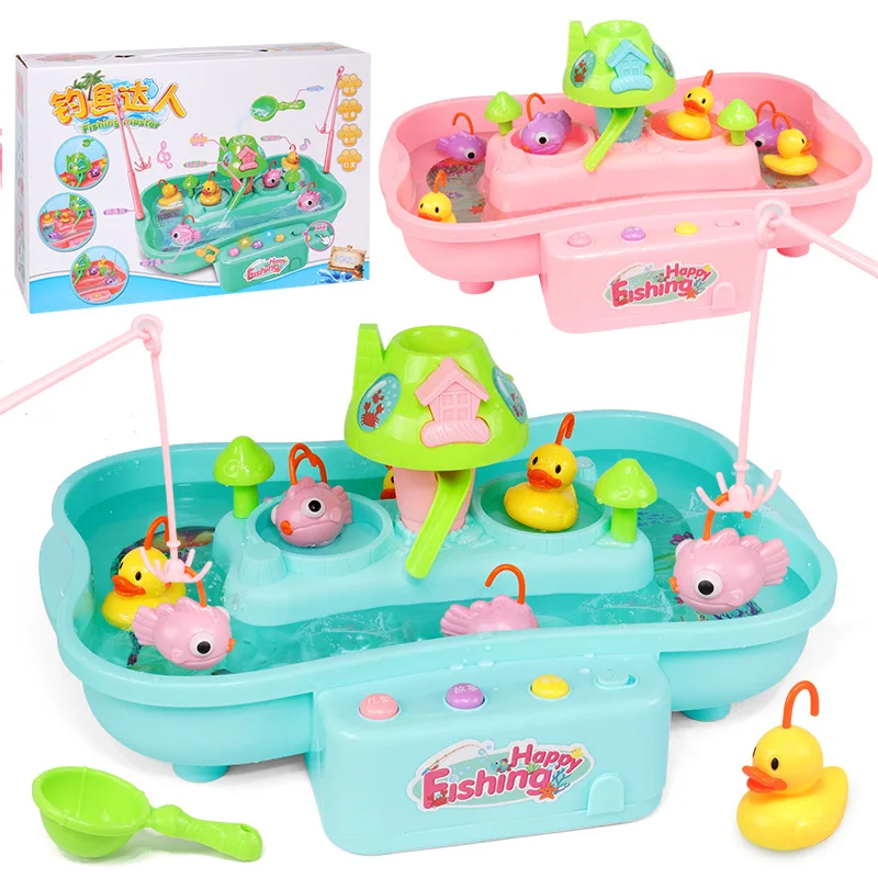 

Multi-Function Acousto-Optic Magnetic Suspension Track Diaoyutai Electric Puzzle USB Power Supply Fishing Pool Water Toys