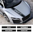 Наклейки на крышку капота двигателя для Suzuki Jimny Свифт Vitara Ignis Grand Vitara Alto Auto Baleno SX4 DIY автомобильные аксессуары