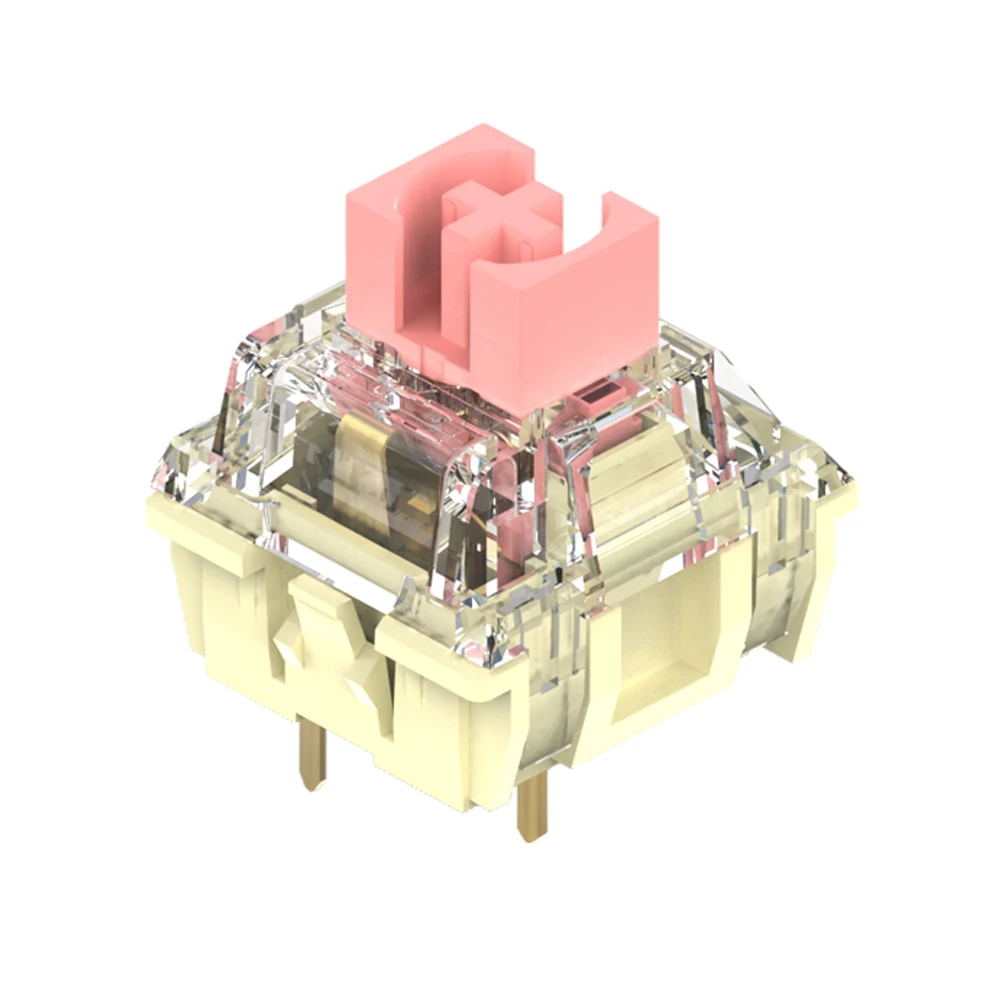 Золотой розовый переключатель 3pin RGB SMD линейный 37g force mx клон для механической