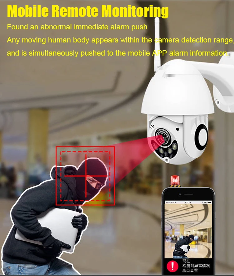 KuWfi 1080P wifi камера HD 2MP IP камера с автоматическим отслеживанием Водонепроницаемый купол домашней безопасности беспроводная ip-камера, двухстороннее аудио