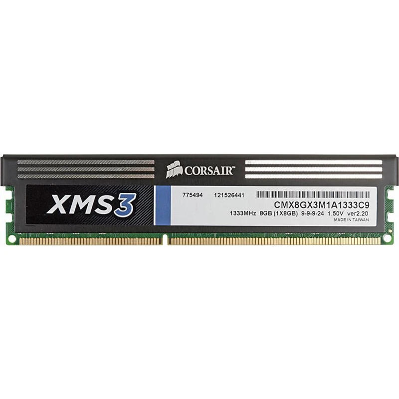 Память DDR3 8Gb 1333MHz Corsair CMX8GX3M1A1333C9 RTL PC3 10600 CL9 DIMM 240 pin 1.5В|Оперативная память| |